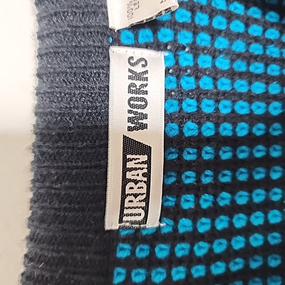 Urban Works Vintage Leather Trim Sweater. Oversized Medium - Picture 6 of 8